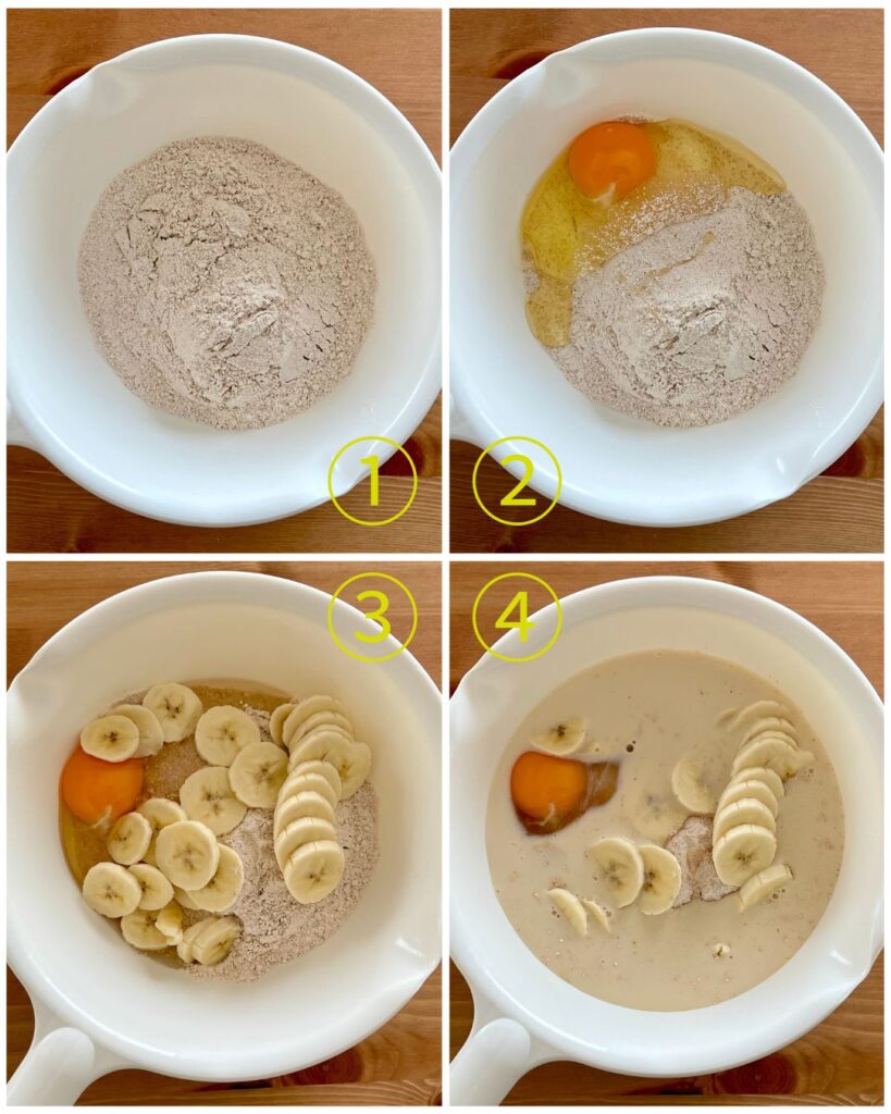 豆乳バナナホットケーキの作り方［2］