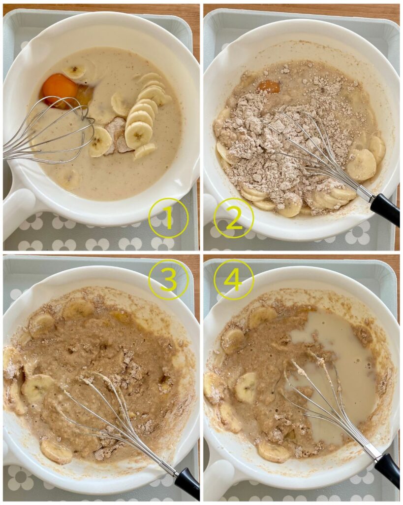 豆乳バナナホットケーキの作り方［3］