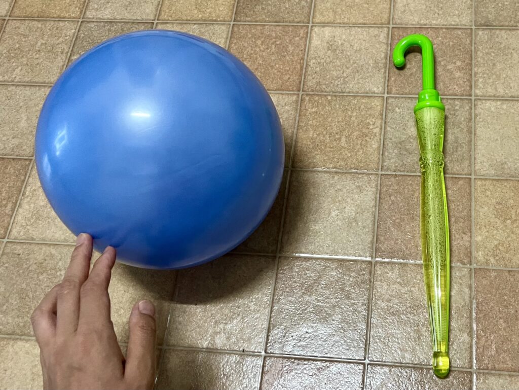 ボールと傘型シャボン玉スティック
