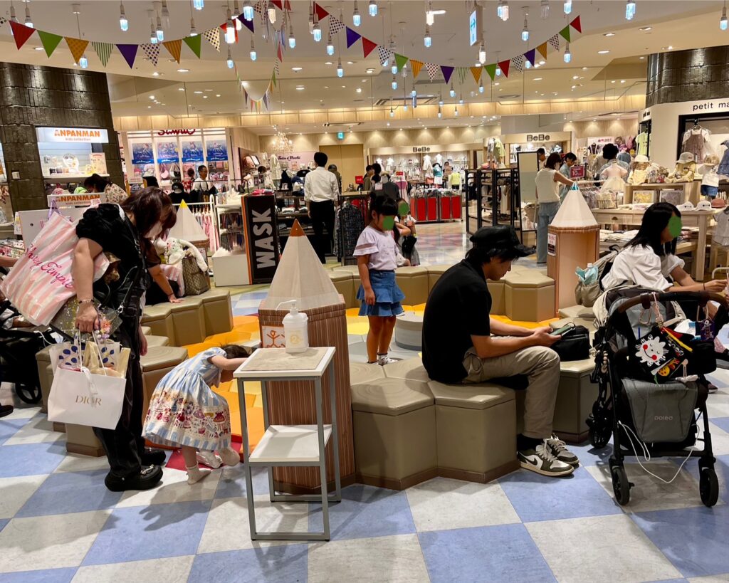 あべの近鉄の、タワー館8階すくすくパーク