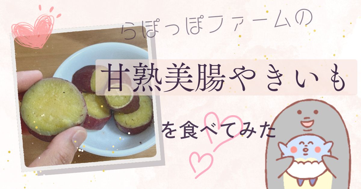 【実食レビュー】らぽっぽファームの『甘熟美腸やきいも』を食べてみた【プチ贅沢おやつ】